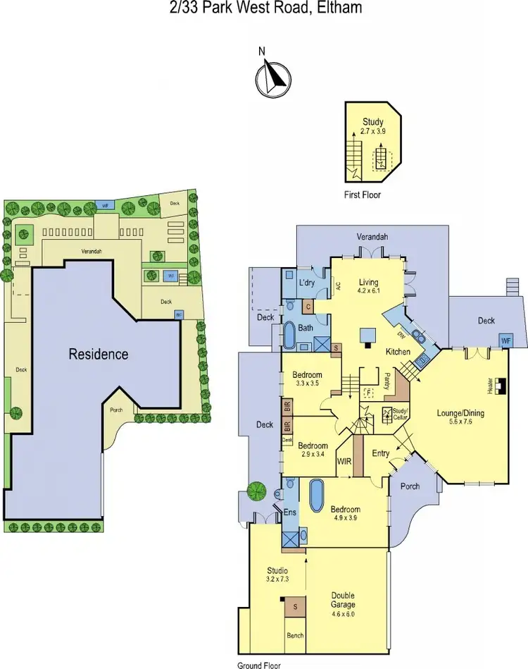 Floorplan of Homely house listing, 2/33 Park West Road, Eltham VIC 3095