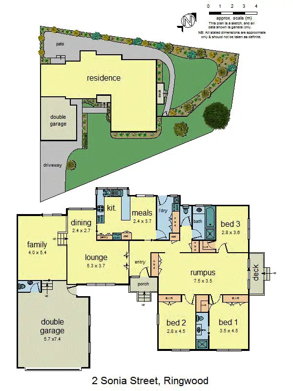 Floorplan of Homely house listing, 2 Sonia Street, Ringwood VIC 3134