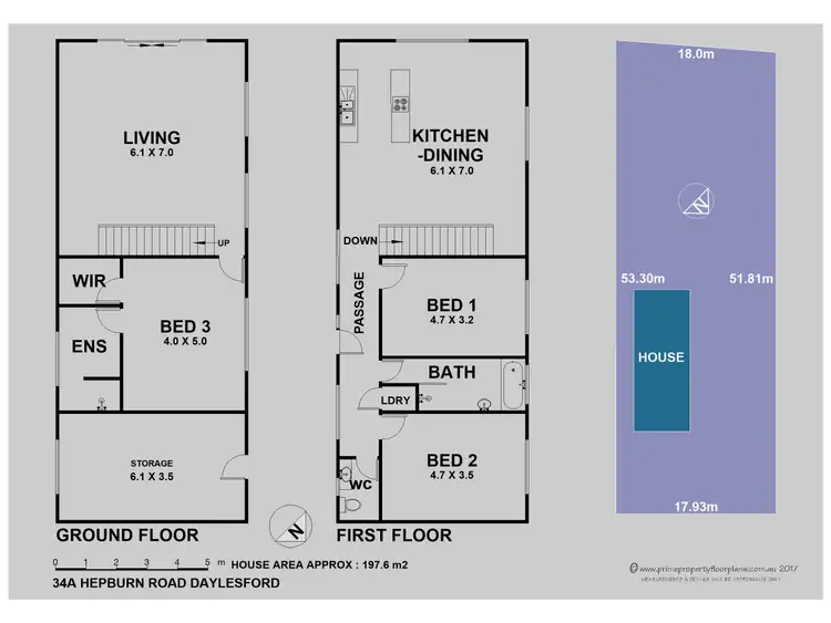 Floorplan of Homely house listing, 34A Hepburn Road, Daylesford VIC 3460