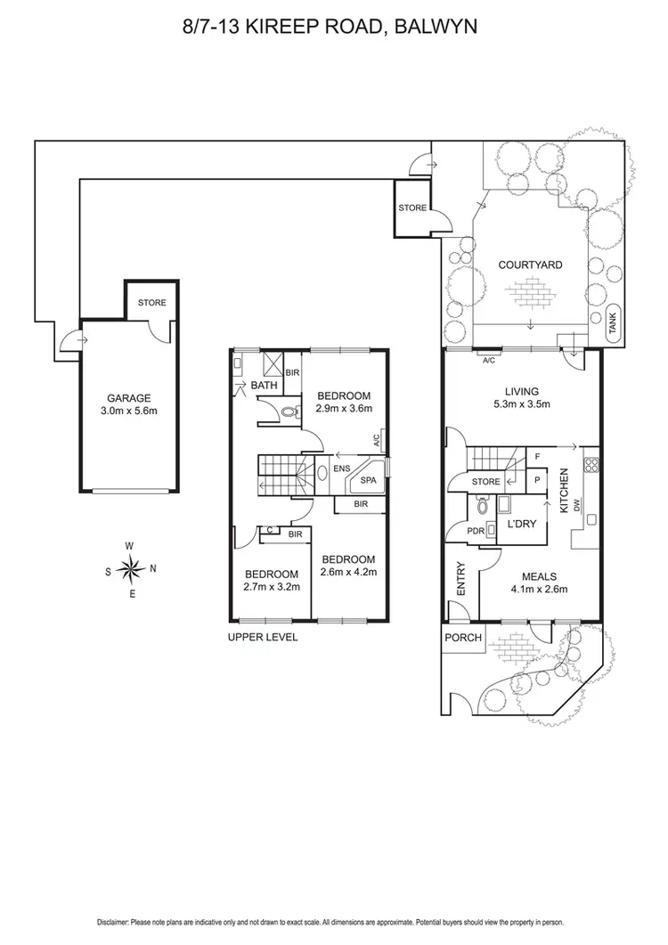 Floorplan of Homely townhouse listing, 8/7-13 Kireep Road, Balwyn VIC 3103