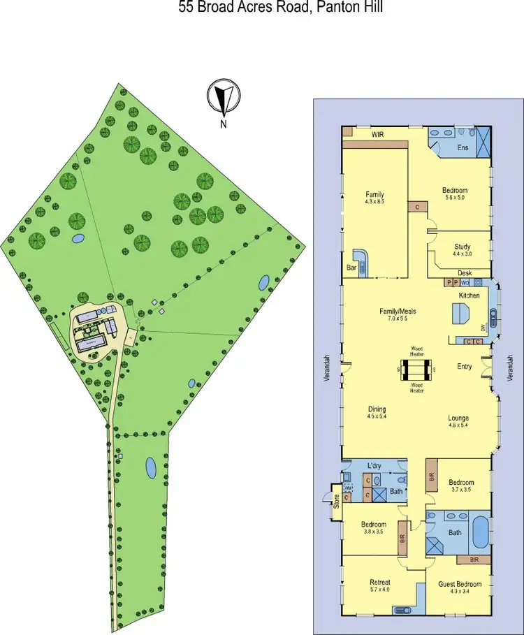 Floorplan of Homely house listing, 55 Broadacres Road, Panton Hill VIC 3759