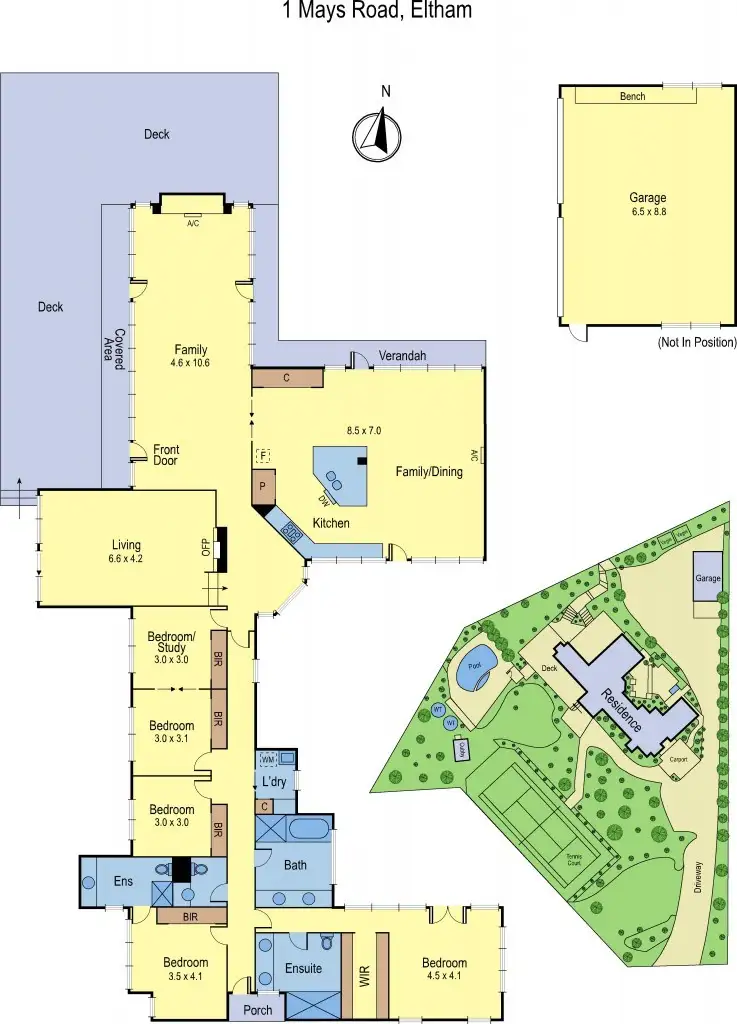 Floorplan of Homely house listing, 1 Mays Road, Eltham VIC 3095