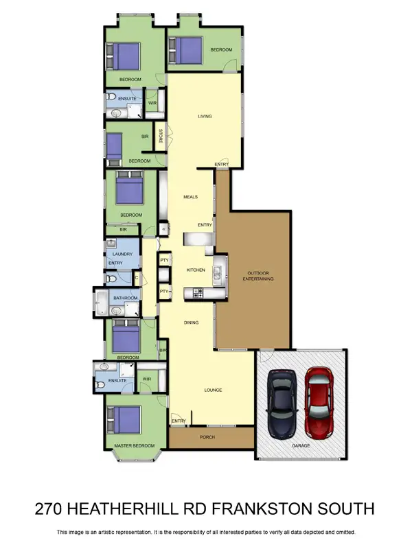 Floorplan of Homely house listing, 270 Heatherhill Road, Frankston VIC 3199