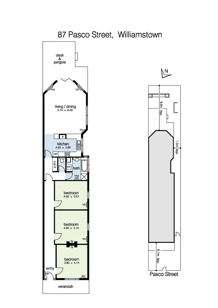 Floorplan of Homely house listing, 87 Pasco Street, Williamstown VIC 3016
