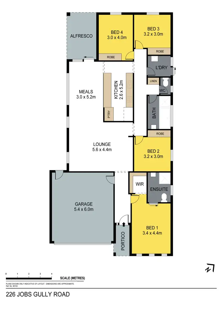 Floorplan of Homely house listing, 226 Jobs Gully Road, Jackass Flat VIC 3556