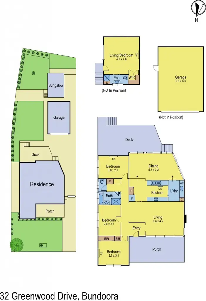 Floorplan of Homely house listing, 32 Greenwood Drive, Bundoora VIC 3083