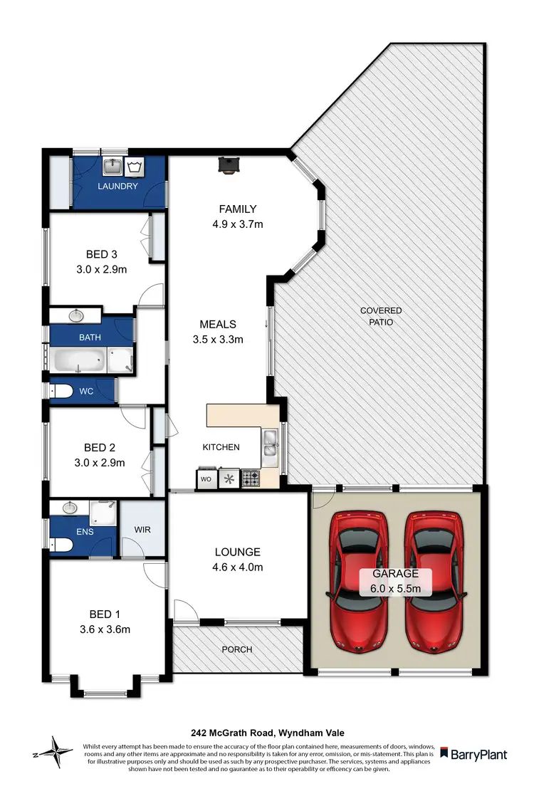 Floorplan of Homely house listing, 242 McGrath Road, Wyndham Vale VIC 3024