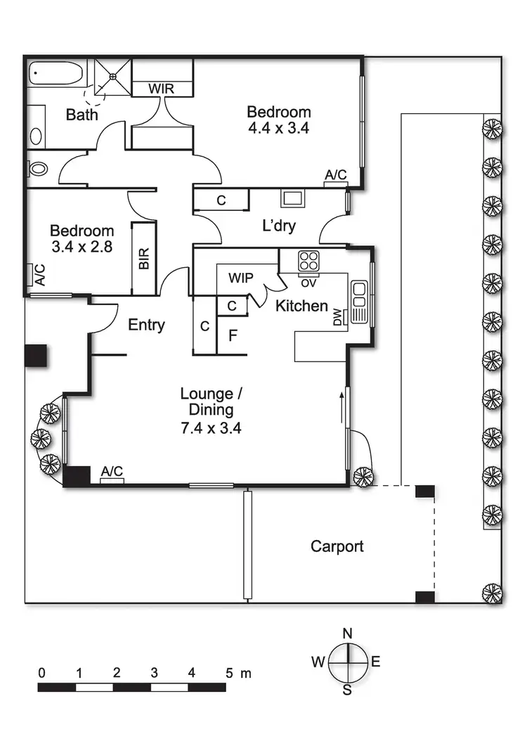 Floorplan of Homely townhouse listing, 3/12 Kooringa Road, Carnegie VIC 3163