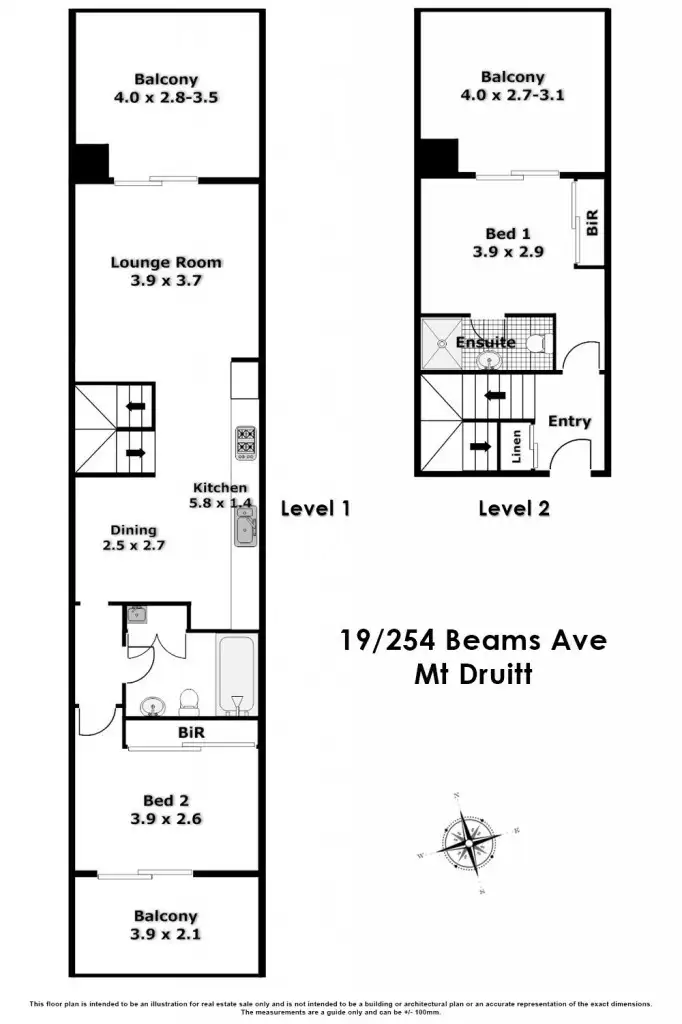 Floorplan of Homely unit listing, 19/254 Beames Avenue, Mount Druitt NSW 2770