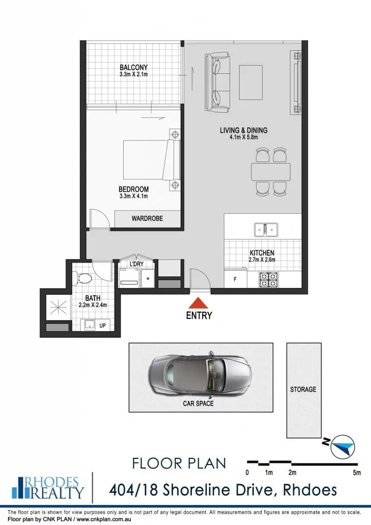 Floorplan of Homely apartment listing, 404/18 Shoreline Drive, Rhodes NSW 2138