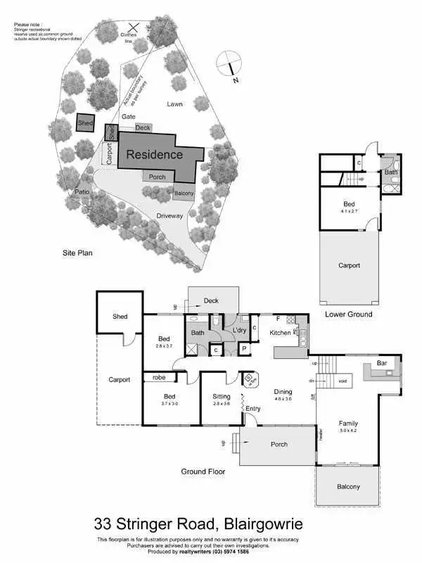 Floorplan of Homely house listing, 33 Stringer Road, Blairgowrie VIC 3942