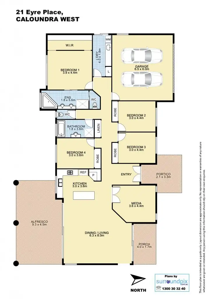 Floorplan of Homely house listing, 21 Eyre Place, Caloundra West QLD 4551