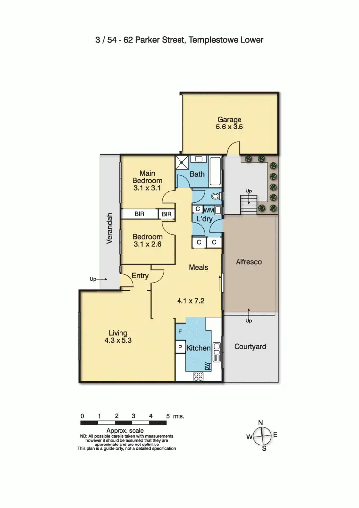 Floorplan of Homely unit listing, 3/54-62 Parker Street, Templestowe Lower VIC 3107