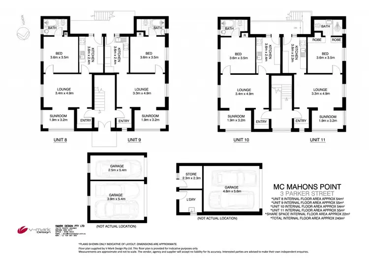 Floorplan of Homely block of units listing, 3 Parker Street, Mcmahons Point NSW 2060