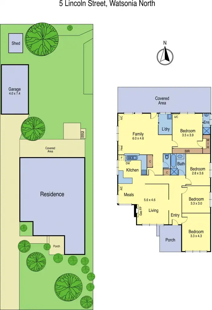 Floorplan of Homely house listing, 5 Lincoln Street, Watsonia North VIC 3087