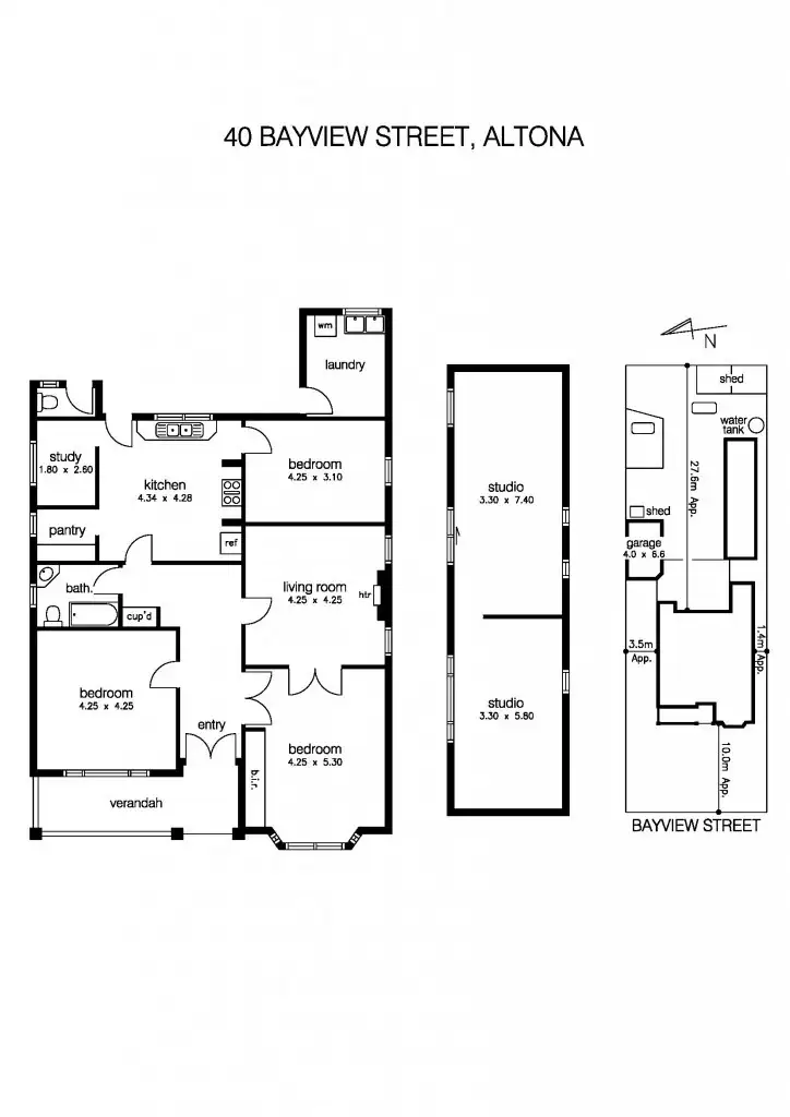 Floorplan of Homely house listing, 40 Bayview Street, Altona VIC 3018