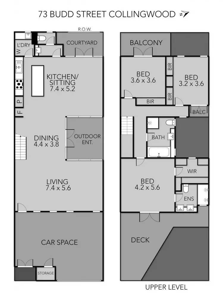 Floorplan of Homely house listing, 73 Budd Street, Collingwood VIC 3066