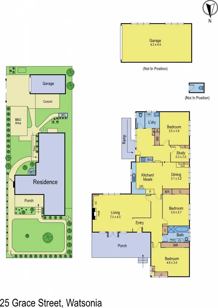 Floorplan of Homely house listing, 25 Grace Street, Watsonia VIC 3087