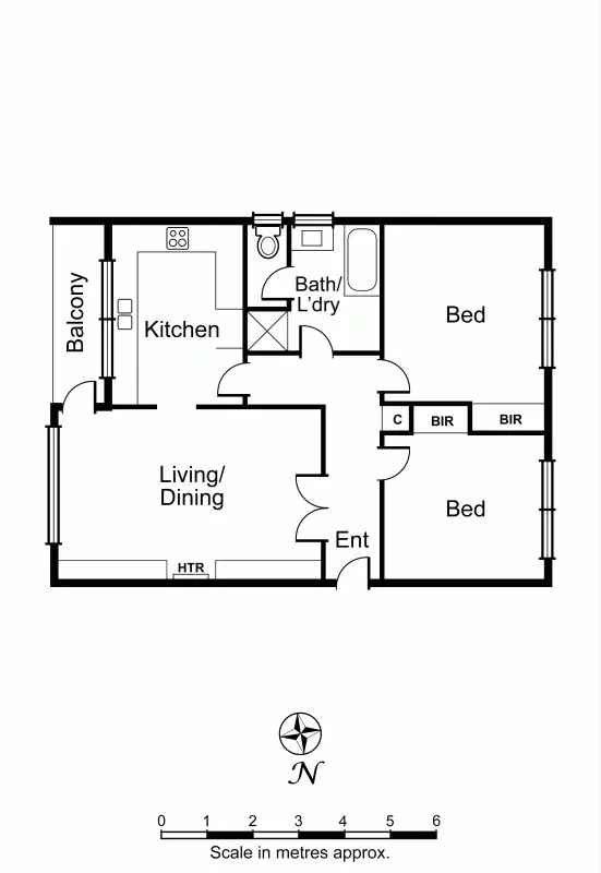 Floorplan of Homely apartment listing, 9/581 Orrong Road, Armadale VIC 3143