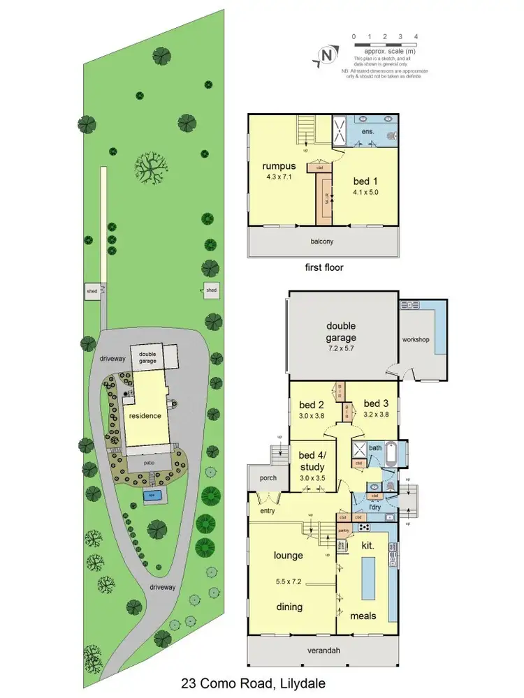 Floorplan of Homely house listing, 23 Como Road, Lilydale VIC 3140