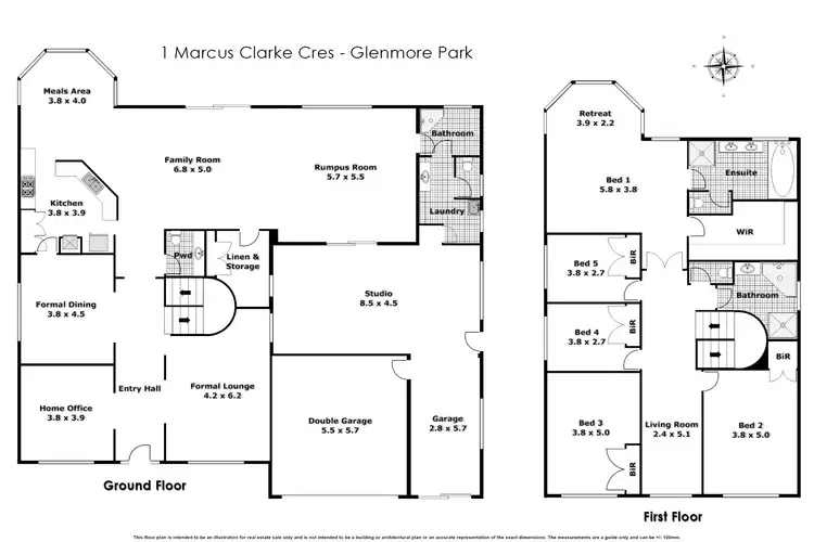 Floorplan of Homely house listing, 1 Marcus Clarke Cres, Glenmore Park NSW 2745