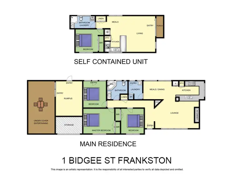 Floorplan of Homely house listing, 1 Bidgee Street, Frankston VIC 3199