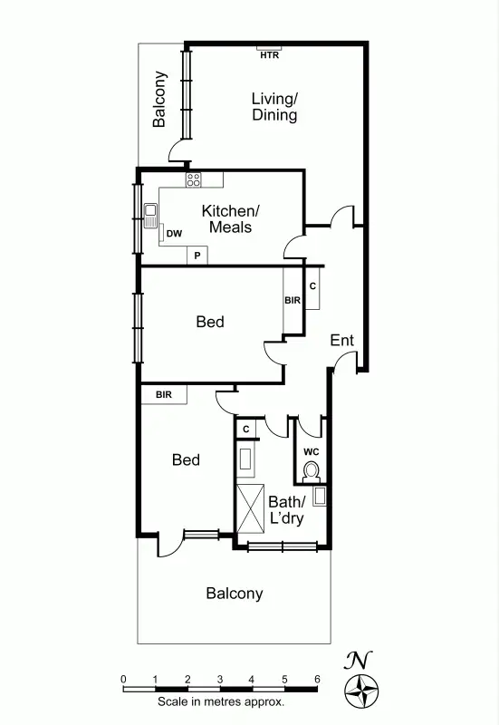 Floorplan of Homely apartment listing, 7/31 Claremont Avenue, Malvern VIC 3144