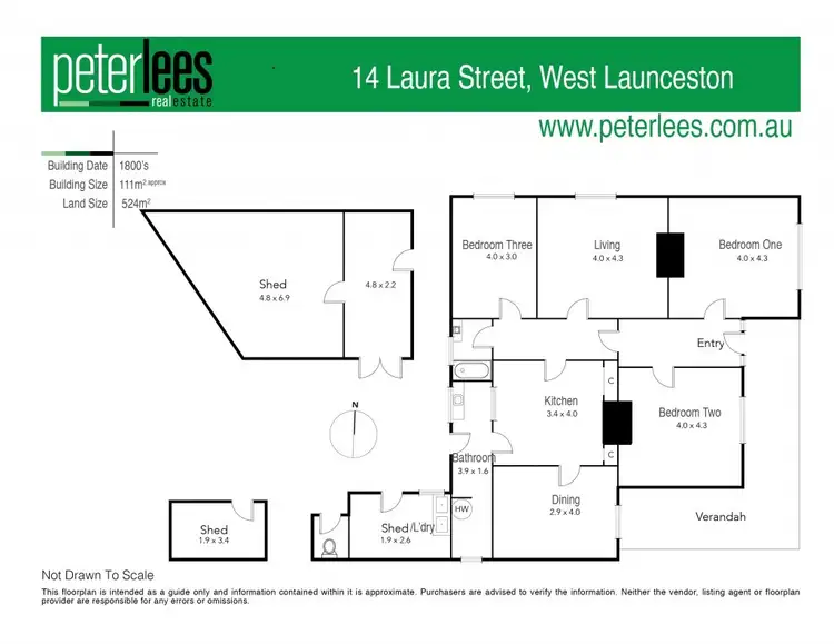 Floorplan of Homely house listing, 14 Laura Street, West Launceston TAS 7250