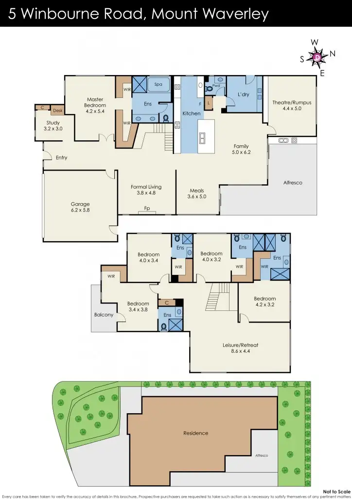 Floorplan of Homely house listing, 5 Winbourne Road, Mount Waverley VIC 3149