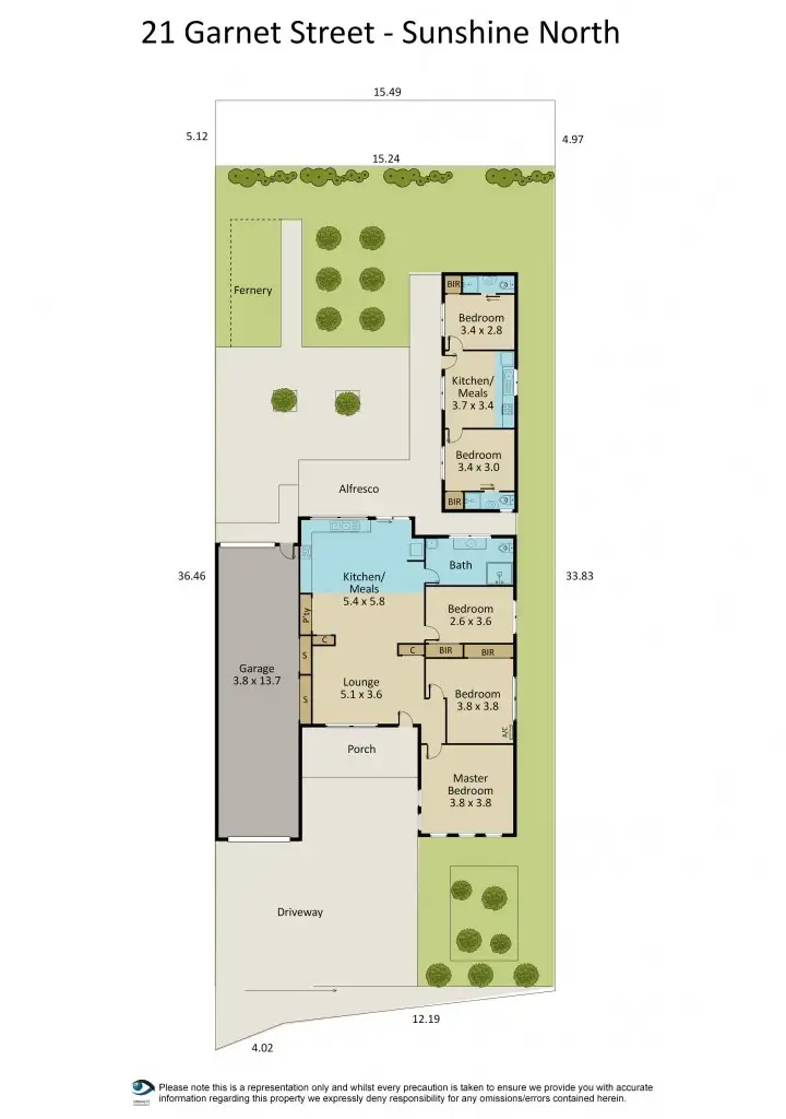 Floorplan of Homely house listing, 21 Garnet Street, Sunshine North VIC 3020