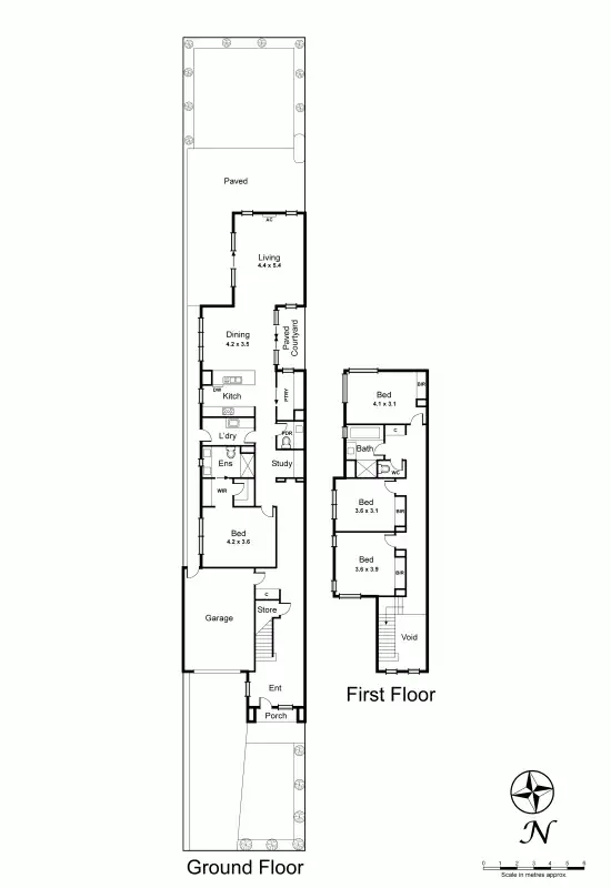 Floorplan of Homely townhouse listing, 8B Longview Avenue, Bentleigh East VIC 3165
