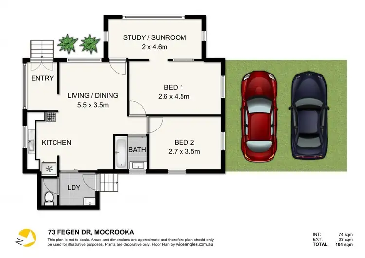 Floorplan of Homely house listing, 73 Fegen Drive, Moorooka QLD 4105