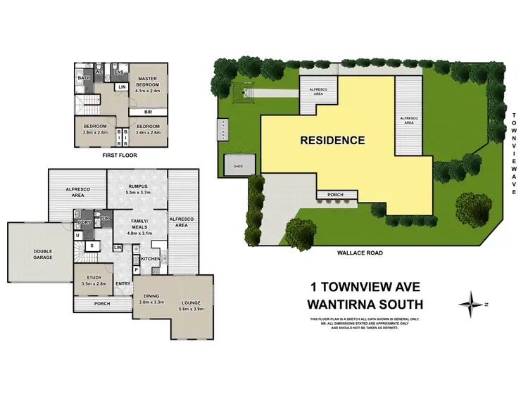 Floorplan of Homely house listing, 1 Townview Avenue, Wantirna South VIC 3152