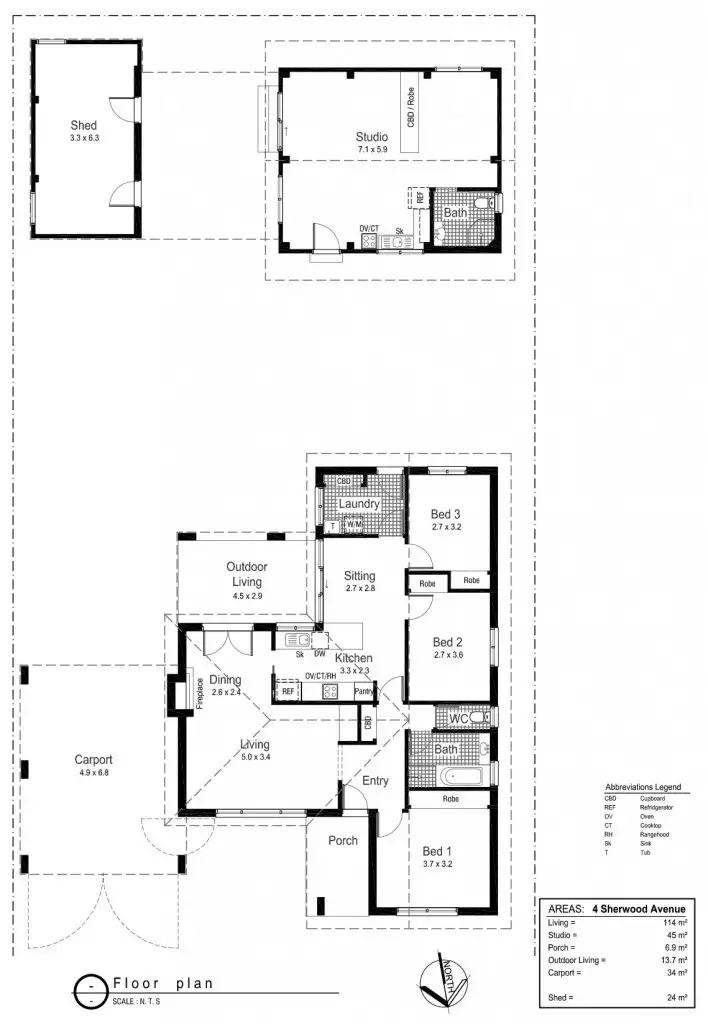 Floorplan of Homely house listing, 4 Sherwood Avenue, Kooringal NSW 2650