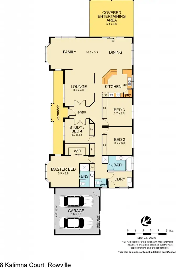 Floorplan of Homely house listing, 8 Kalimna Court, Rowville VIC 3178