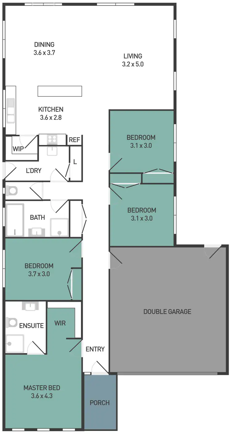 Floorplan of Homely house listing, 18 Crissa Street, Tarneit VIC 3029