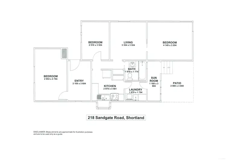 Floorplan of Homely house listing, 218 Sandgate Road, Birmingham Gardens NSW 2287