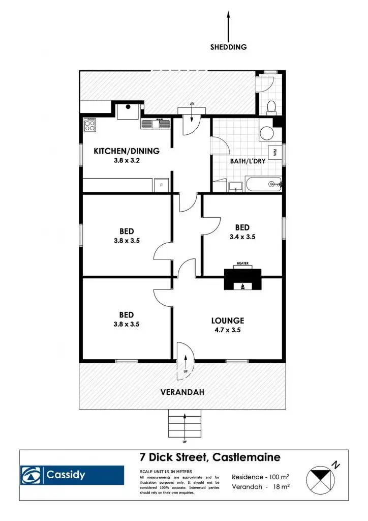 Floorplan of Homely house listing, 7 Dick Street, Castlemaine VIC 3450