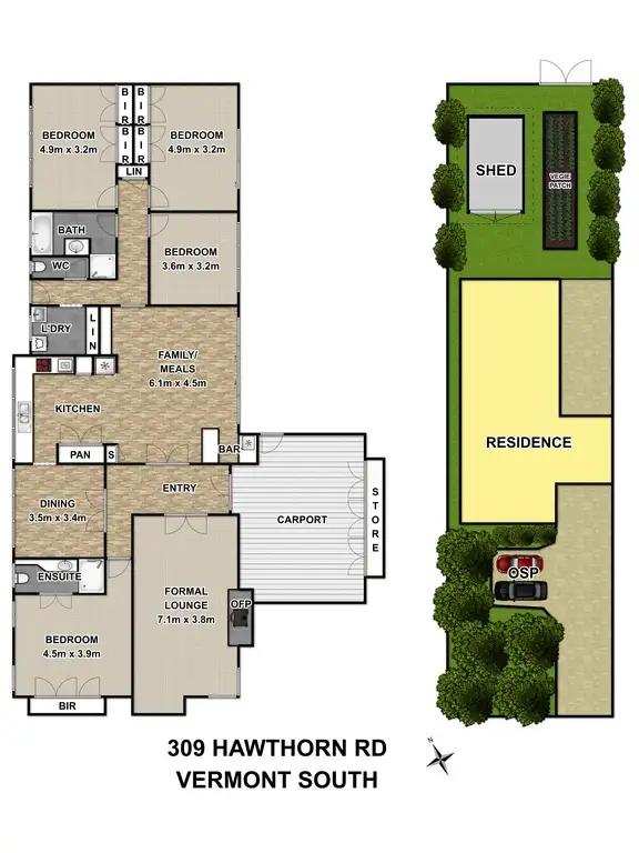 Floorplan of Homely house listing, 309 Hawthorn Road, Vermont South VIC 3133