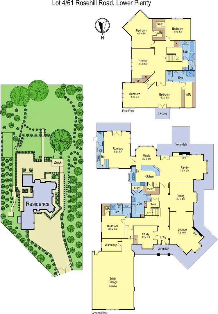 Floorplan of Homely house listing, 4 Karafili Way, Lower Plenty VIC 3093