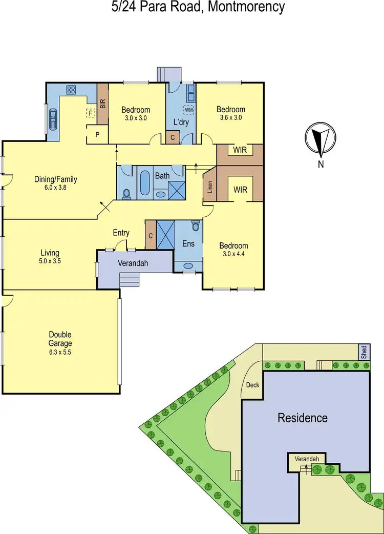 Floorplan of Homely unit listing, 5/24 Para Road, Lower Plenty VIC 3093