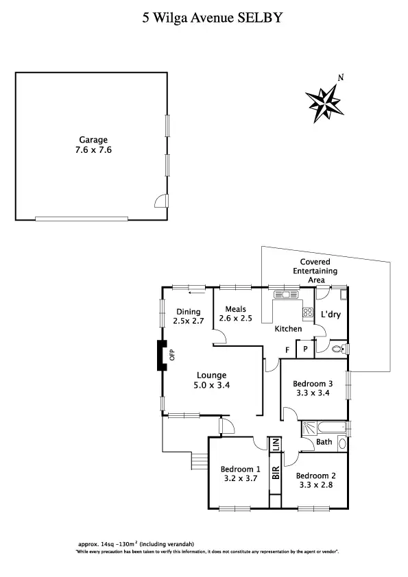 Floorplan of Homely house listing, 5 Wilga Avenue, Selby VIC 3159