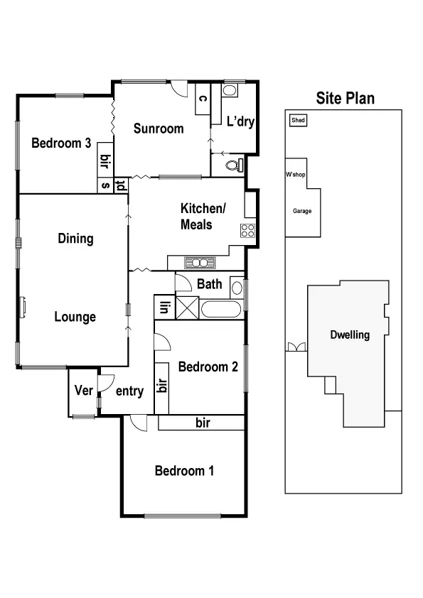 Floorplan of Homely house listing, 54 Pine Street, Reservoir VIC 3073