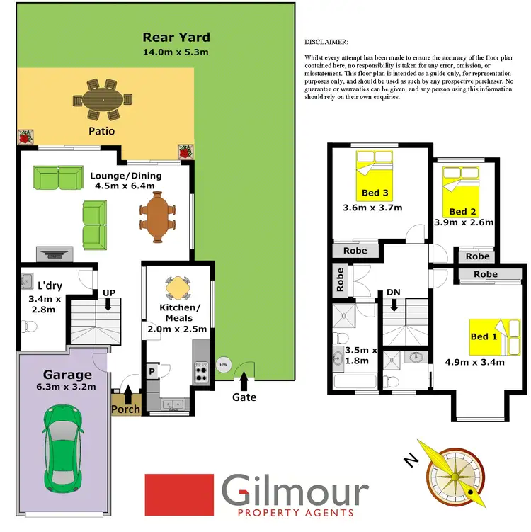 Floorplan of Homely semi-detached listing, 10 Fallows Way, Cherrybrook NSW 2126