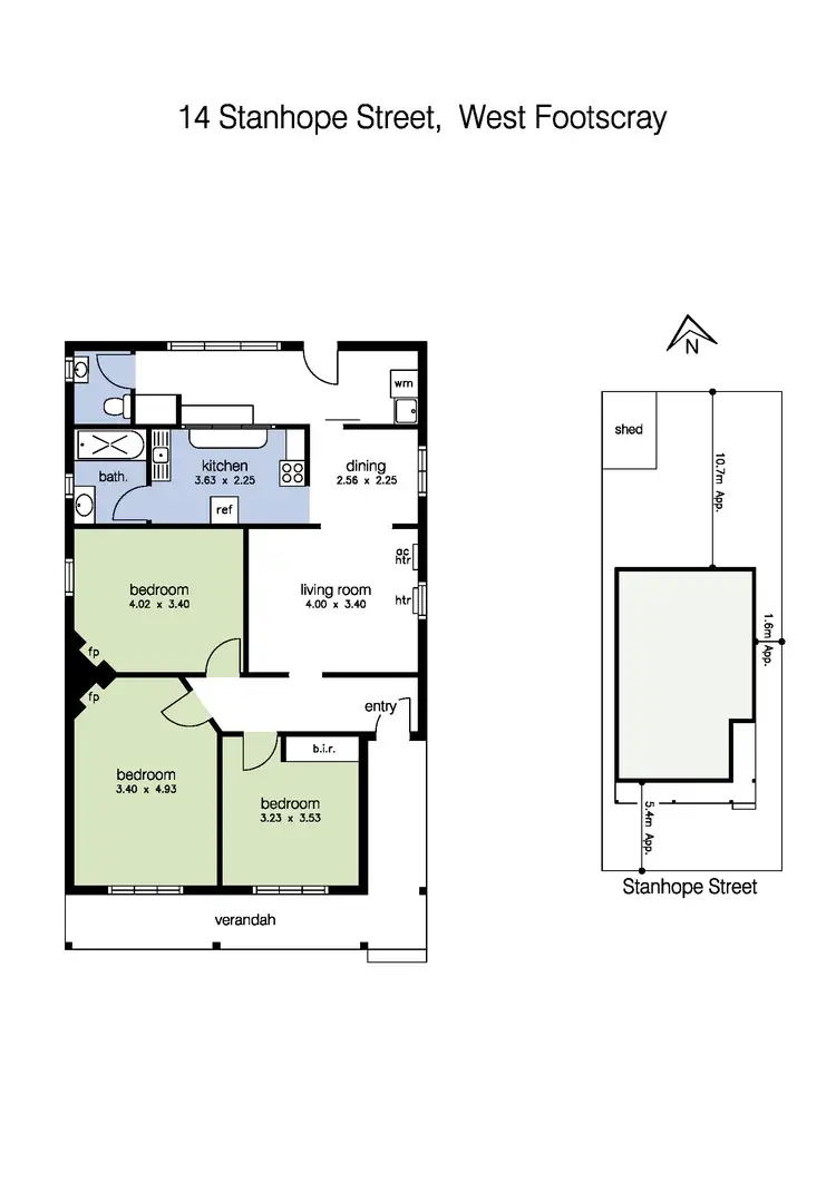 Floorplan of Homely house listing, 14 Stanhope Street, West Footscray VIC 3012