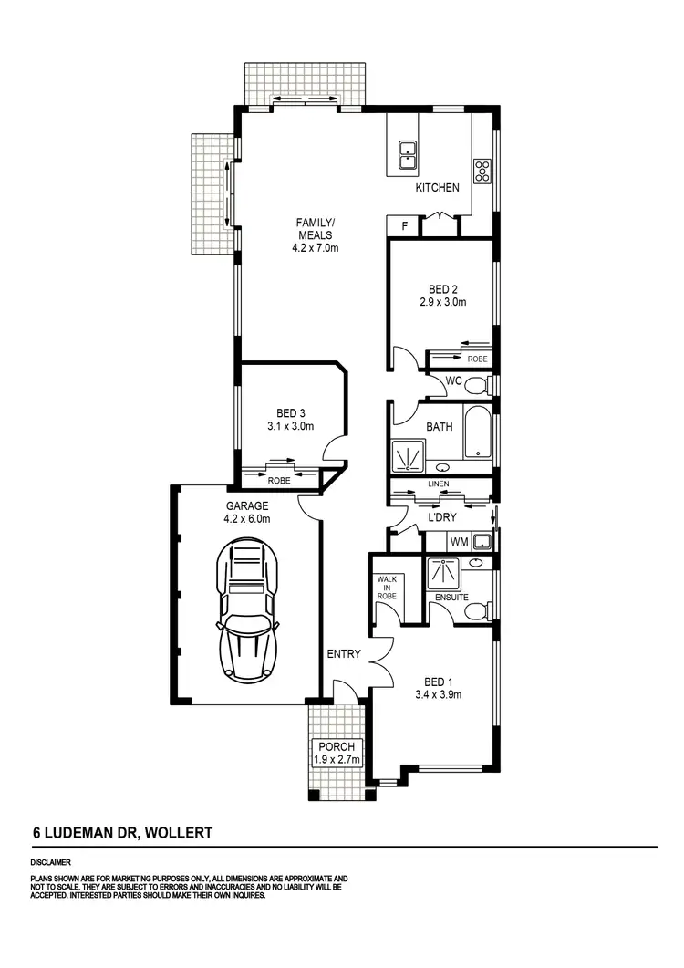 Floorplan of Homely house listing, 6 Ludeman Drive, Wollert VIC 3750