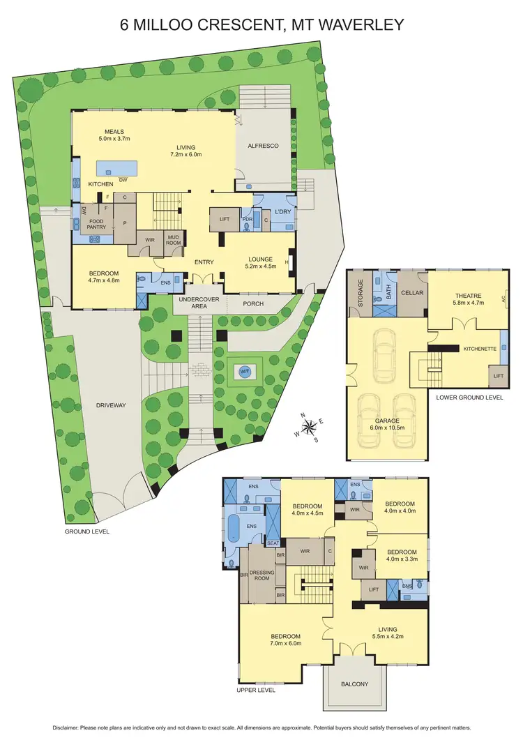 Floorplan of Homely house listing, 6 Milloo Crescent, Mount Waverley VIC 3149