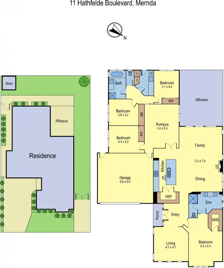 Floorplan of Homely house listing, 11 Hathfelde Boulevard, Mernda VIC 3754