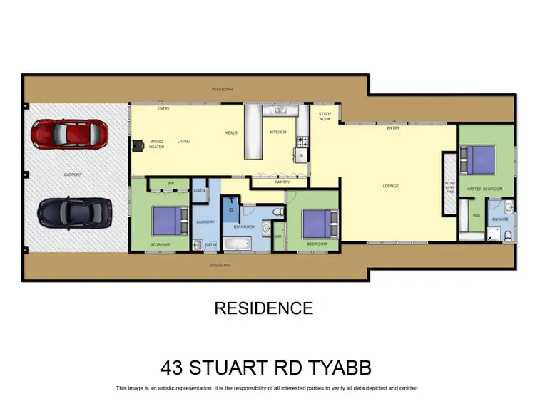 Floorplan of Homely rural property listing, 43 Stuart Road, Tyabb VIC 3913