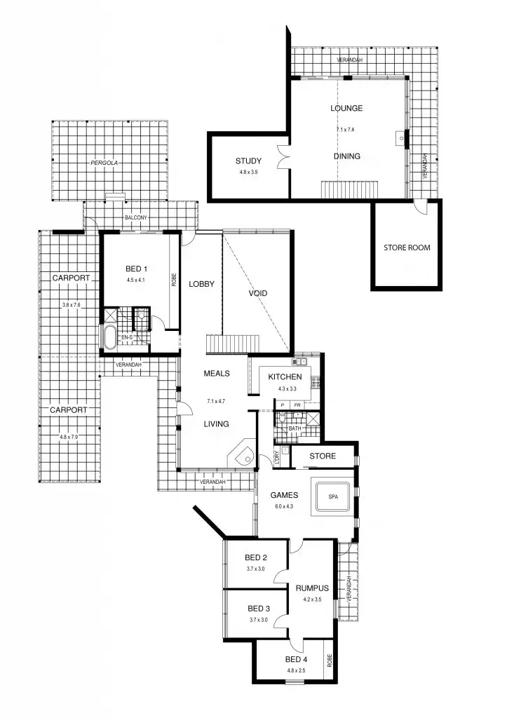 Floorplan of Homely house listing, 90 Yarrabee Road, Greenhill SA 5140